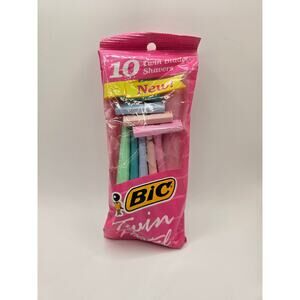 Vintage 1992 Bic Twin Blade Pastel Shavers 10 Count Sealed New STWP10